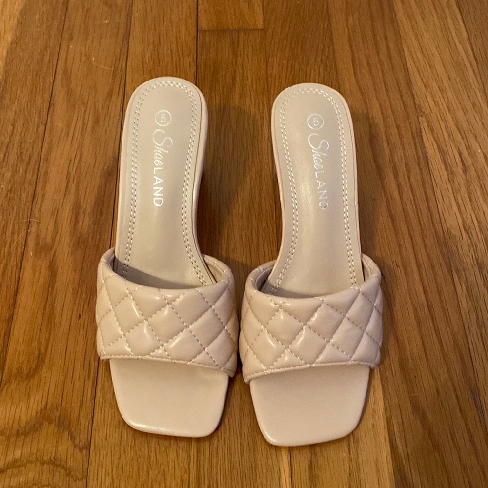Slip on mule heels